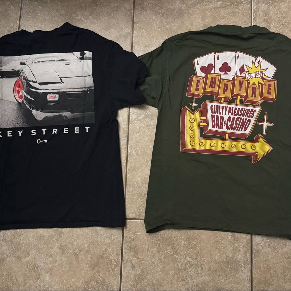 Empyre Black and Green Short Sleeve Tees